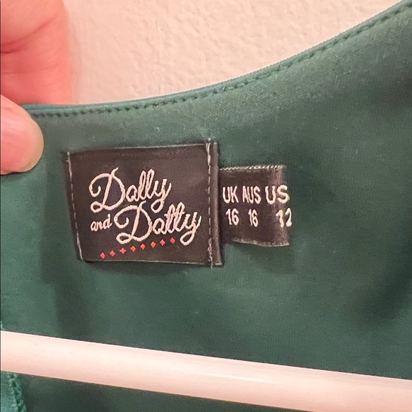 Bird and Floral Green Dress by Dolly and Dolly - Picture 3 of 8